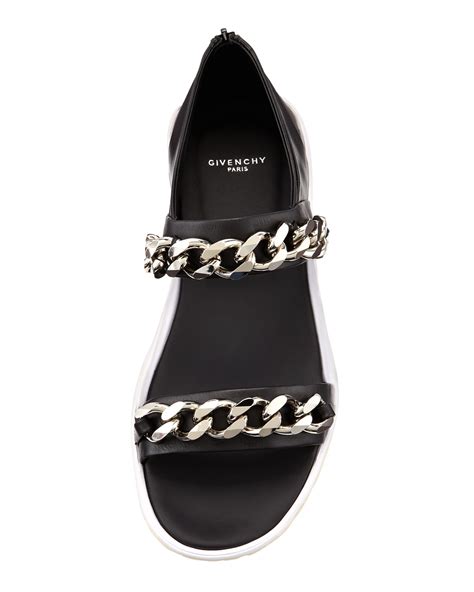 givenchy mens chain sandals|givenchy men's black sneakers.